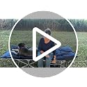 Fragess Camping Cot with Mattress & Pillow - Portable Double Layer Oxford Grey+Black