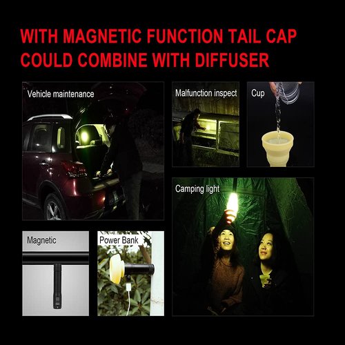 TOWILD BC02-700C Flashlight 700 High lumens,Rechargeable Led Flashlights EDC Pocket Flashlight for Camping,Outdoor and Emergency