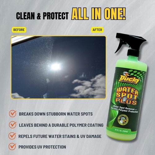 Ducky Products Water Spot Plus - Exterior Detailing Spray with Wax for Boats, Cars, Motorcycles & RVs | 32 oz