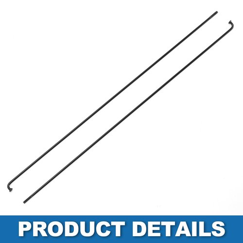 A ABSOPRO Bike Bicycle Spokes 14G 235MM Mountain Bike Spokes Steel Black 36Pcs