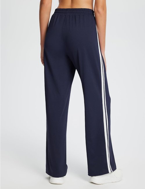 Baleaf Women's Athletic Track Pants - Straight Leg Jogging Sweatpants with Zipper Pockets | Loose Fit