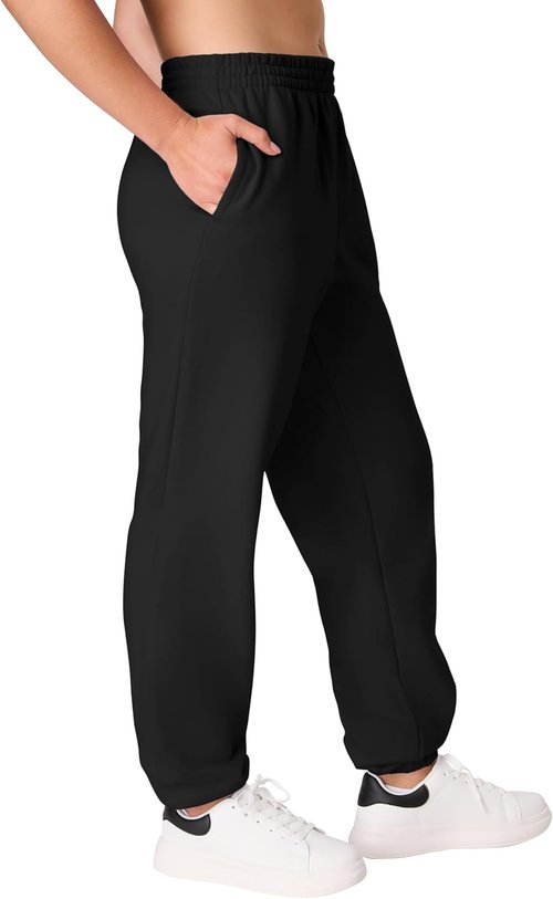 Hanes Women's Midweight Fleece Joggers - Comfortable Sweatpants with Pockets | Size 30" Plus