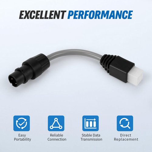 Lazenta Programming Diagnostic Port Adaptor 4 Pin Compatible with Curtis 1313 Handheld Device and 1314 Programmer Device Directly to Club Car