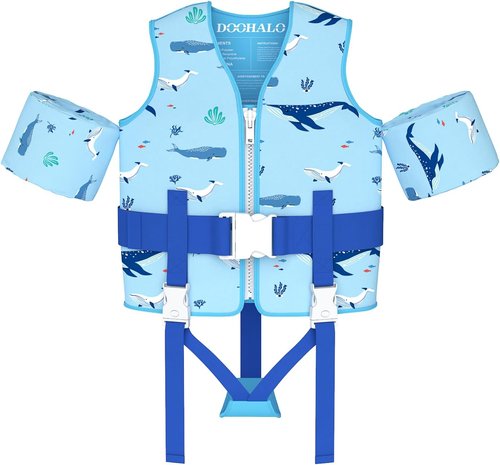 DOOHALO Toddler Swim Vest - Kids Swimming Training Aid for Ages 1-8, 20-46 lbs | Safe & Comfortable
