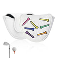 Wshxjzyay Leather Mallet Putter Headcover, Center Shafted Mallet Putter Cover with Magnetic, for Men Women Golf Enthusiast