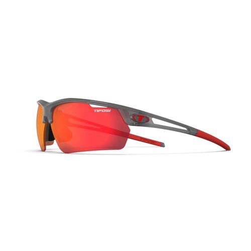 Tifosi Optics Navar FC Sunglasses (Satin Vapor, Smoke Red Mirror)