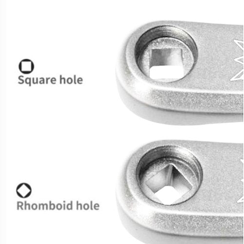 Crank Arm, 170mm Alloy Crank Left Arm, Replacement Left Hand Crank Arm, Available in Hole, Silver