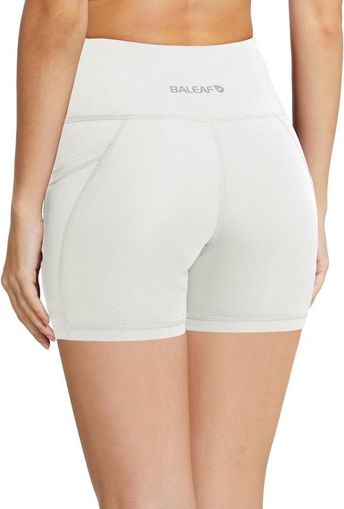 Baleaf Women's High Waist Biker Shorts - Comfortable Spandex Workout Shorts with Pockets | 8"/5"/3" Options