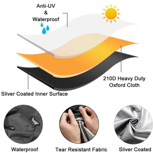 UCARE Treadmill Cover Outdoor Running Machine Dustproof Waterproof Cover Black Home Gym Treadmill Waterproof Protection Covers for Non-Folding & Folding Treadmills (S: 64.3x29.6x43in /165x76x110cm)