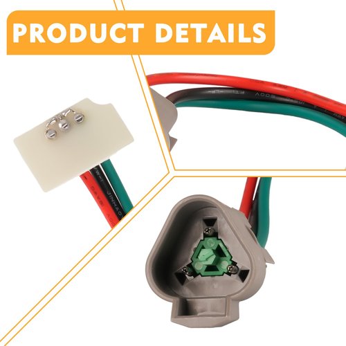 CLUBRALLY Golf Cart 48V Hall Effect Speed Sensor with Magnet for Club Car DS Electric 1997-2002 GE Motor, OEM#101925801, 1019258-01