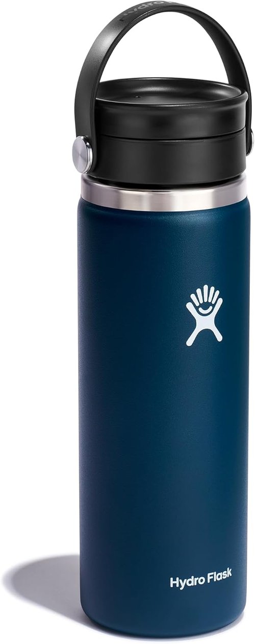 Hydro Flask Wide Mouth Water Bottle - Insulated Travel Cup with Flex Sip Lid | 20 Oz