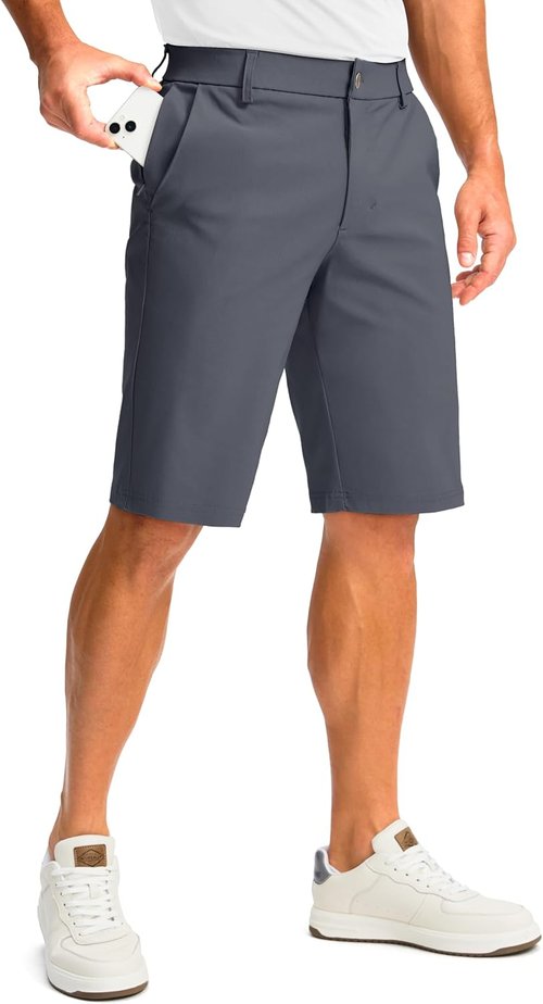 G Gradual Men's Golf Shorts - Quick Dry Stretch Fabric | 11" Inseam, 4 Pockets, Casual Style