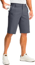 G Gradual Men's Golf Shorts - Quick Dry Stretch Fabric | 11" Inseam, 4 Pockets, Casual Style