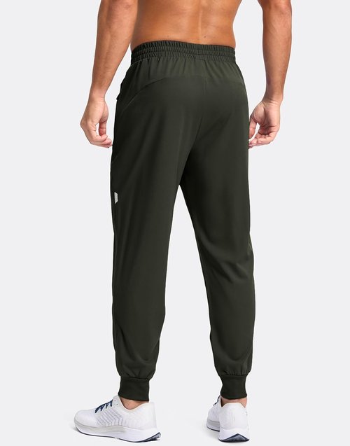 G Gradual Men's Joggers - Lightweight Athletic Pants with Zipper Pockets | Quick-Dry Sweatpants for Running & Hiking