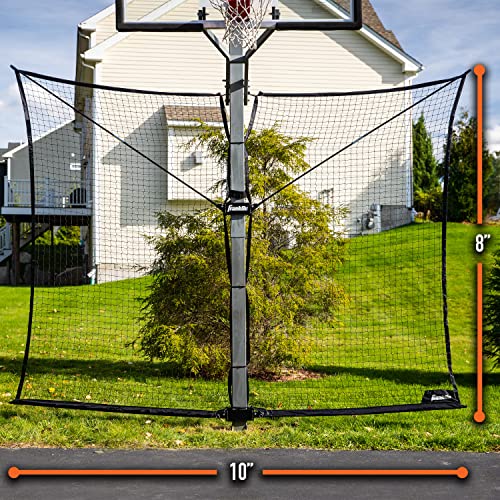 Franklin Sports 10' x 8' Basketball Pass Back Rebounder - Black