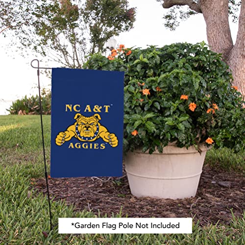 Outdoor Garden Flag - Carolina A&T State University Double-Sided 3-Ply Polyester 12x18 Inch