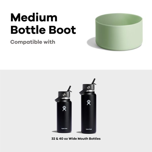 Hydro Flask Bottle Boot – Bottom Protector Sleeve – Silicone Water Bottle Accessory Medium Nectar Orange