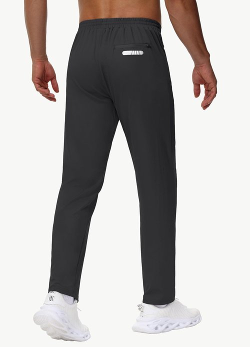 MIVEI Men's 34" Tall Sweatpants - Lightweight Athletic Workout Running Traning Track Joggers Pants with Zipper Pockets