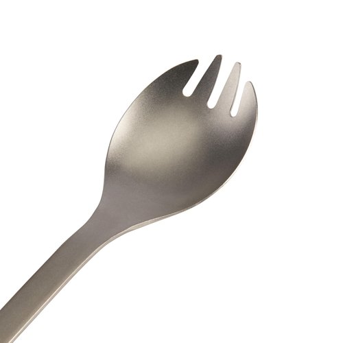 Snow Peak Titanium Sporks, Lightweight Titanium Cutlery for Camping & Hiking, Compact & Portable Utensil for Easy Packing, Durable Camping Cookware Accessories, 4 Pack