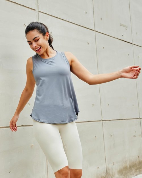 G4Free Racerback Workout Tank Tops - High Neck Athletic Sleeveless Shirts for Pilates & Running