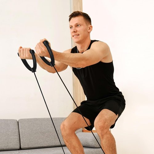 1 Pair Resistance Bands Stepping Machine Assistance Bands Exercise Cords for Weightlifting Strength Training Muscle Toning