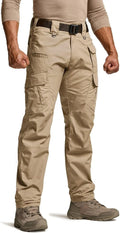 CQR Men's Tactical Pants - Lightweight Water Resistant Ripstop Cargo Pants for Outdoor Adventures