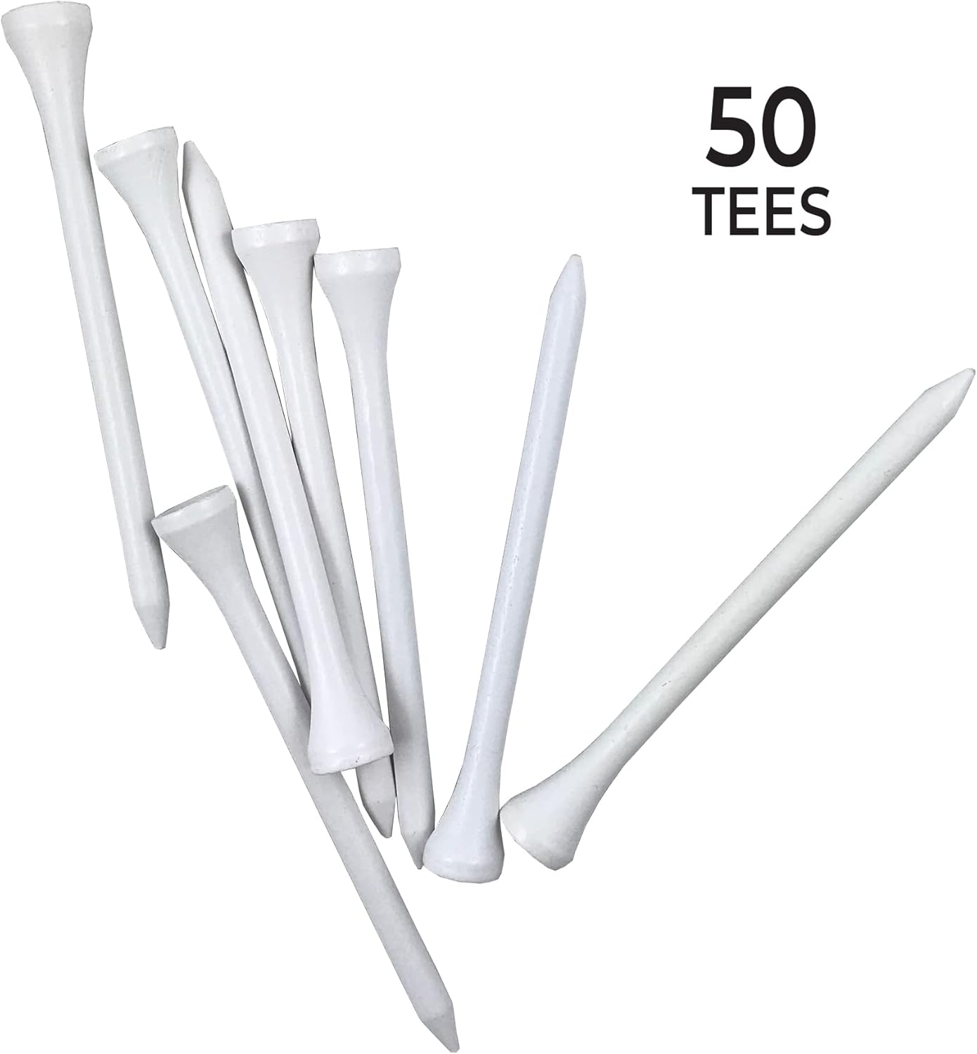 Pride Golf Tee - Deluxe 2-3/4 Inch Tees | 50 Count Bag for Optimal Performance