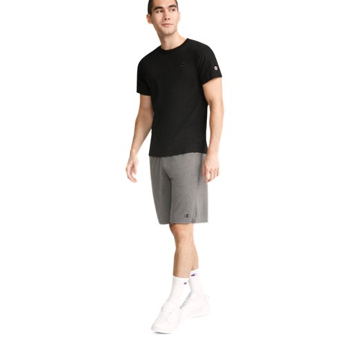 Champion mens Classic Jersey Tee Shirt, Black, Large US