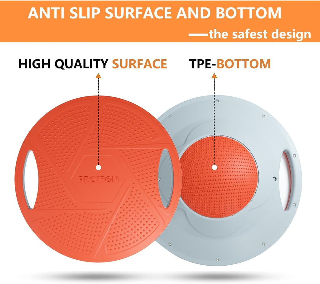 PROIRON Wobble Balance Board - 16.34” Non-Slip Stability Trainer for Home Gym & Physical Therapy