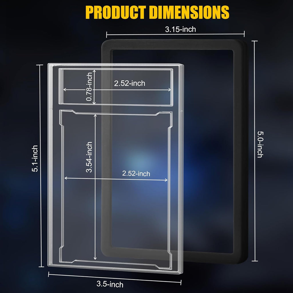 PSA Graded Card Slab Bumper Set - Durable TPU Protectors for Game, Sports & Trading Cards