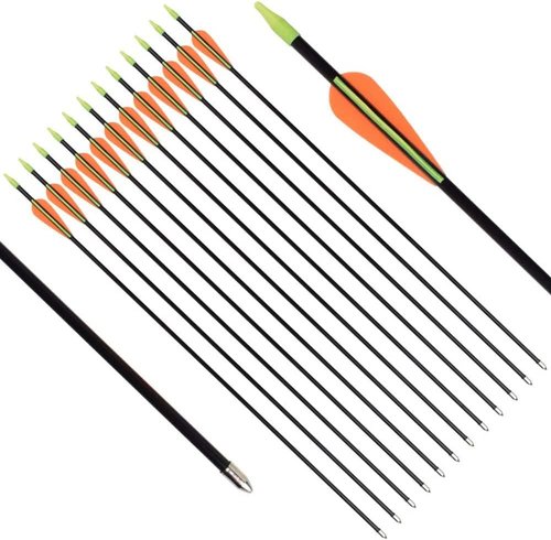 GPP 28-inches Fiberglass Archery Target Arrows - Practice Arrow or Youth Arrow for Recurve Bow