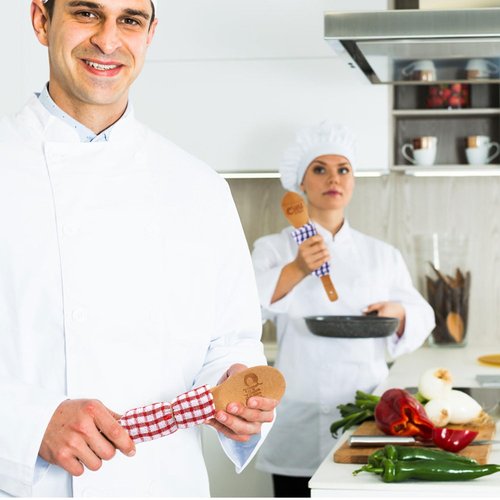 Gosknor 3pcs Chili Cook Off Prizes, 1st 2nd 3rd Place Wooden Spoon Award Cooking Trophy Set Cooking Competition Trophy Chili Cookoff Decorations Cooking Gifts for Men Women Festivals Supplies