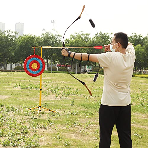 Straw Red Archery Target for Backyard Practice, 20-Inch Durable Bow & Arrow Target