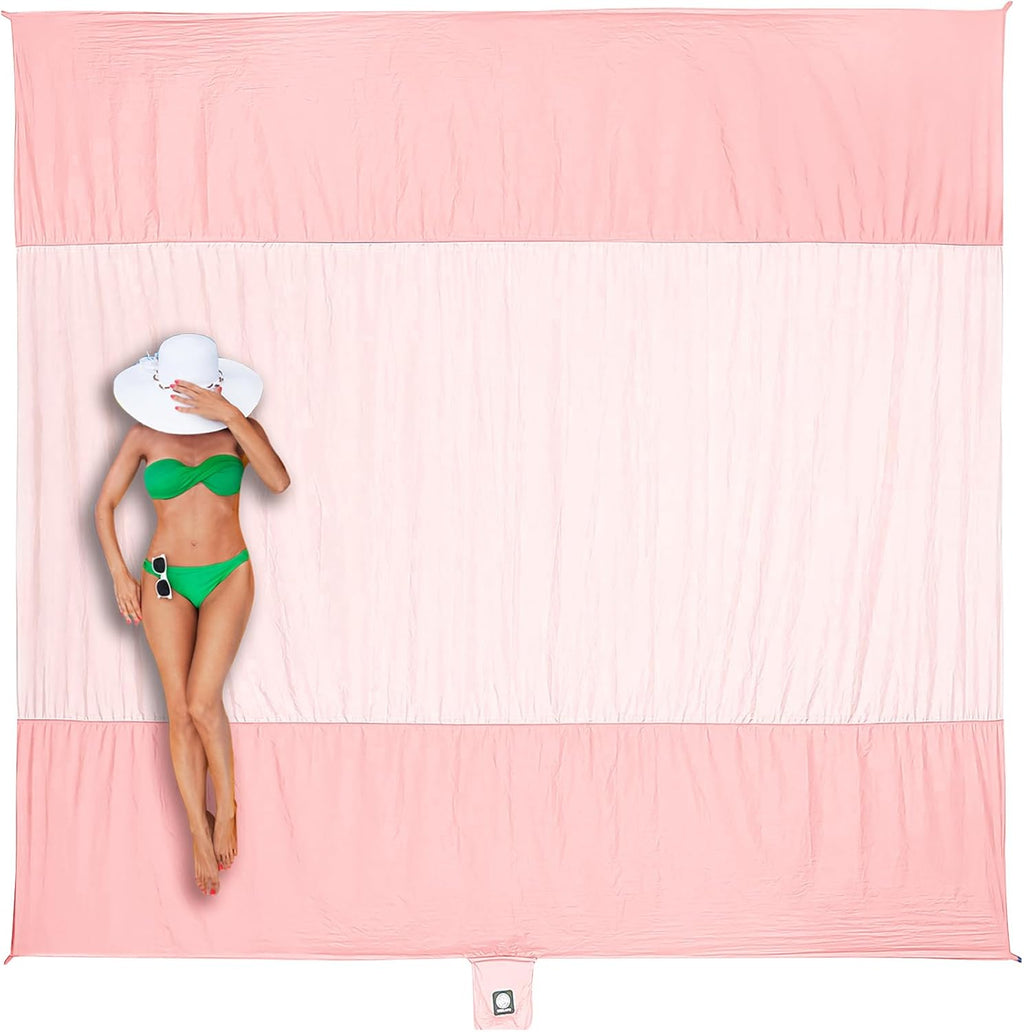WEKAPO Beach Blanket - Extra Large Sandproof & Waterproof Mat | Quick-Drying, Compact Design for Picnics & Camping