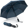 G4Free Windproof Travel Umbrella - 46-Inch Double Canopy, Automatic, Compact Design with Strong Fiberglass Frame