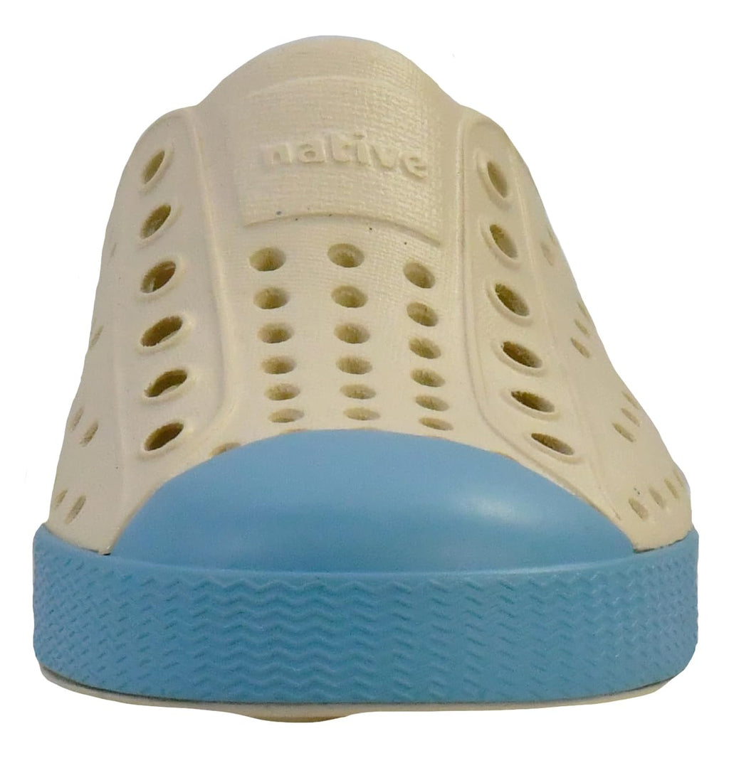 Native Shoes Unisex-Kids Jefferson Sneakers, Bone White/Aquarius Blue, 6 Big Kid