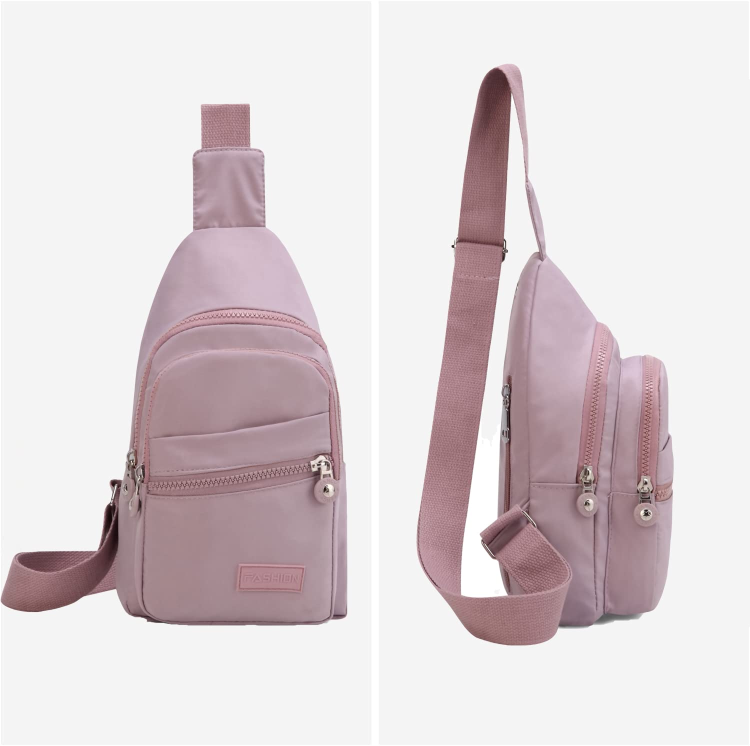 YAZEKOUS Small Sling Bag for Women Men Crossbody Sling Backpack Casual Daypack Backpack Cross Body for Travel Outdoor