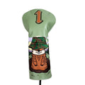 BIG TEETH Groundhog Driver Headcover Funny Gopher Driver Head Cover for 460cc Club, Woodland Golf Head Covers for Woods and Driver Pu Leather