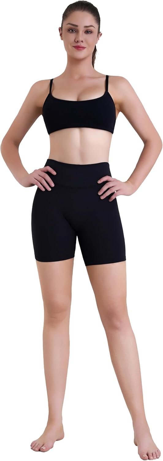 Sunzel Butt Lifting Biker Shorts - High Waist Tummy Control | Women's Workout & Yoga Shorts