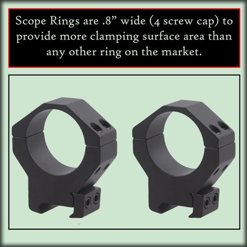 Gotical 34mm Low Profile Scope Rings Mount - for 34mm Tubes - Rifle Scope Rings Aluminum Picatinny Low Profile Mount Low Profile Ring