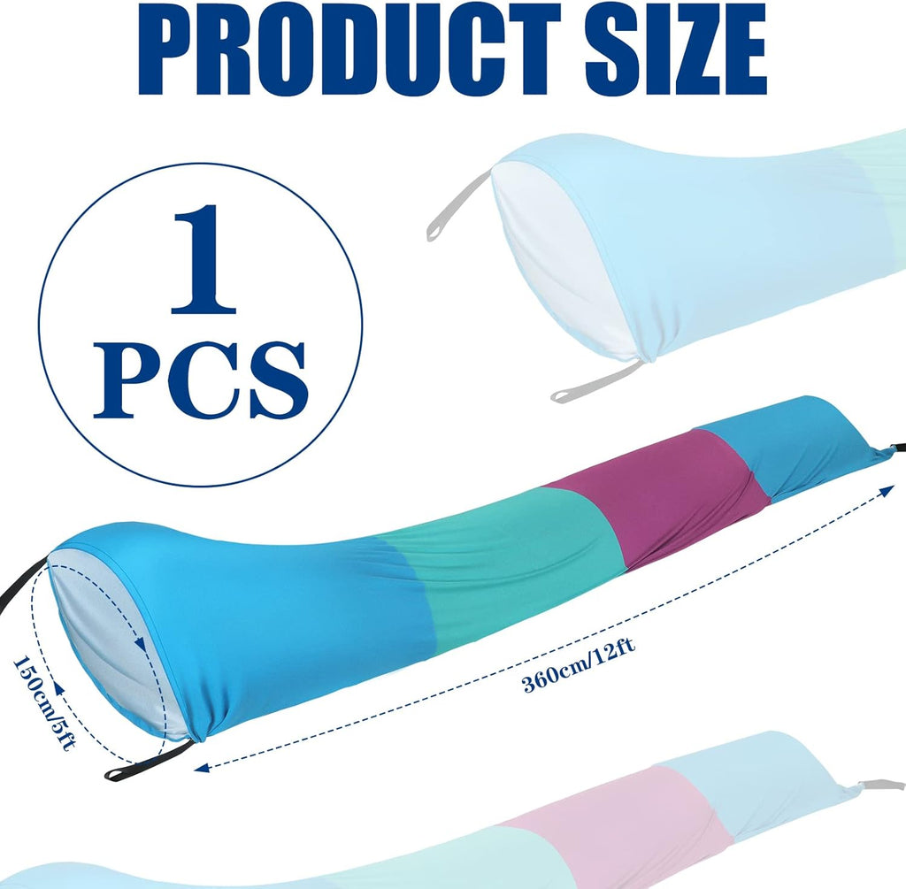 Shappy 12 Ft Sensory Tunnel - Calm Compression Tube Play Tunnel for Kids | Purple, Green, Blue