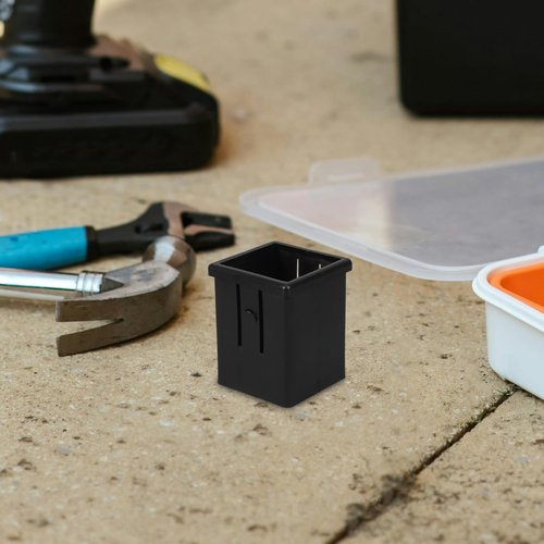 Mipcase 4Pcs Square Tube Inserts for Fitness Equipment: Plastic Hollow Tube Bushing for Exercise Machines Reduce Wobble, Enhancing Stability & Safety (1.89 Inch, Black)
