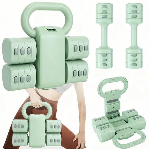 Adjustable Dumbbell Set, 4-in-1 Hand Weights Free Weights Set for Women, Fast Changing Dumbbells 2lb/3lb/4lb/5lb for Home Workout and Outdoor Fitness
