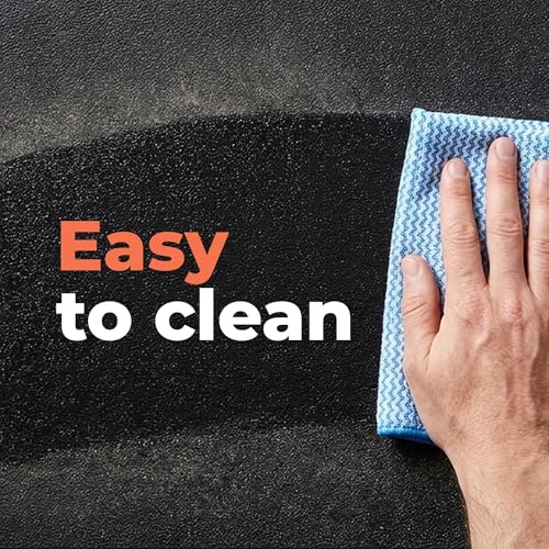 SuperMats 36x102 Inch High Density Commercial Equipment Mat for Treadmills & Exercise Machines - Black / 29 GS