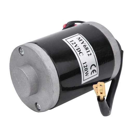 12V Motor 65W,Sprocket Belt Pulley for Scooter,Brushed Motor,MY6812 12V 120W High Speed Small Brush Motor with Belt Pulley Electric Scooter E Bike Accessory
