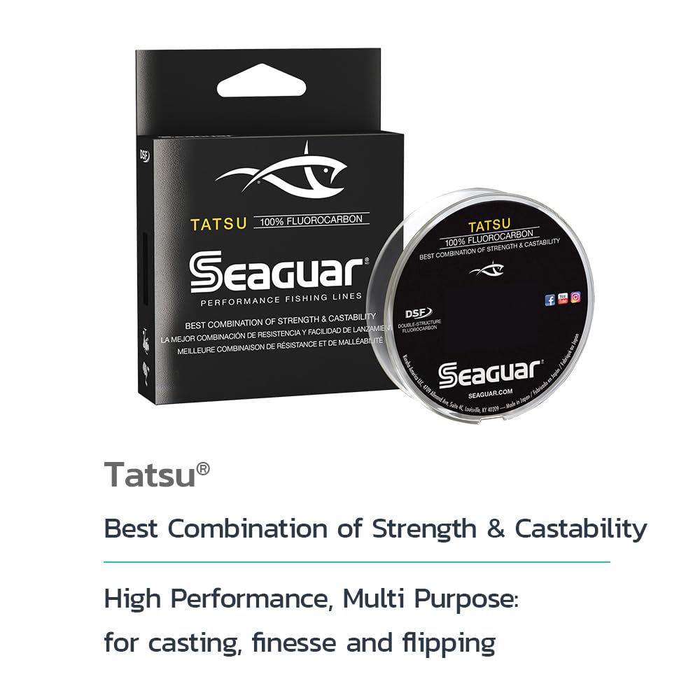 Seaguar Tatsu 100% Fluorocarbon Fishing Line DSF, 6lbs, 200yds Break Strength/Length - 06TS200