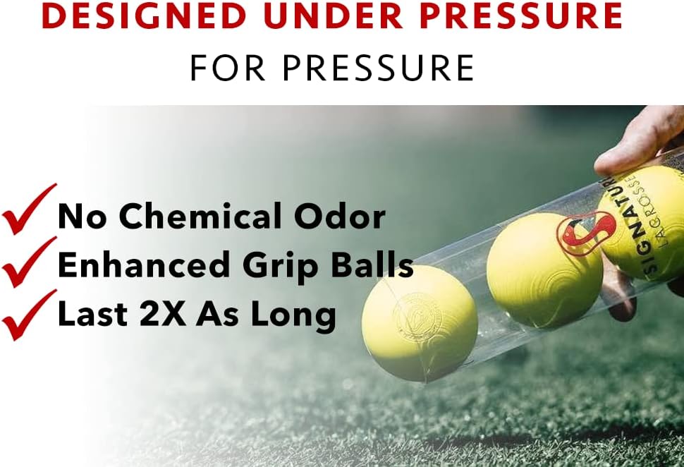 Signature Lacrosse Ball Set - Chemical-Free Massage Balls for Myofascial Release | Available in 2, 4, 8, 12, or 120 Packs