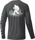 Palmyth Men's Fishing Shirts - UV Protection Long Sleeve T-Shirts with UPF 50+ Rash Guard