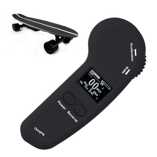 Ejoyous Electric Skateboard Remote, Electric Skateboard Wireless LED Display Remote Control with Adjustable Speed Braking Vibration Reminder