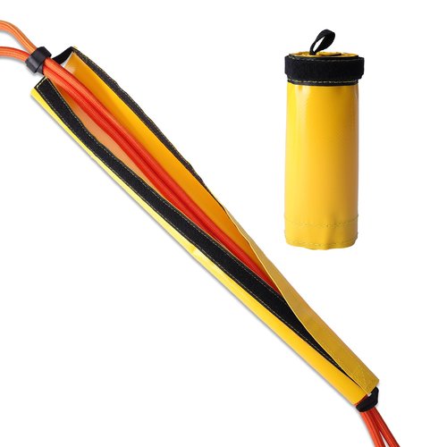 Rope Protector Sleeve Portable Anti-Wear Durable PVC Hook-and-loop Fastener Closure Lightweight Climbing Rope Protector for Rescue Aerial Work Tree Climbing Rappelling Equipment Arborist Rope Guard